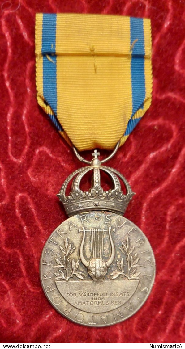 Silver Medal For Merit With Crown- Sweden - Sonstige & Ohne Zuordnung