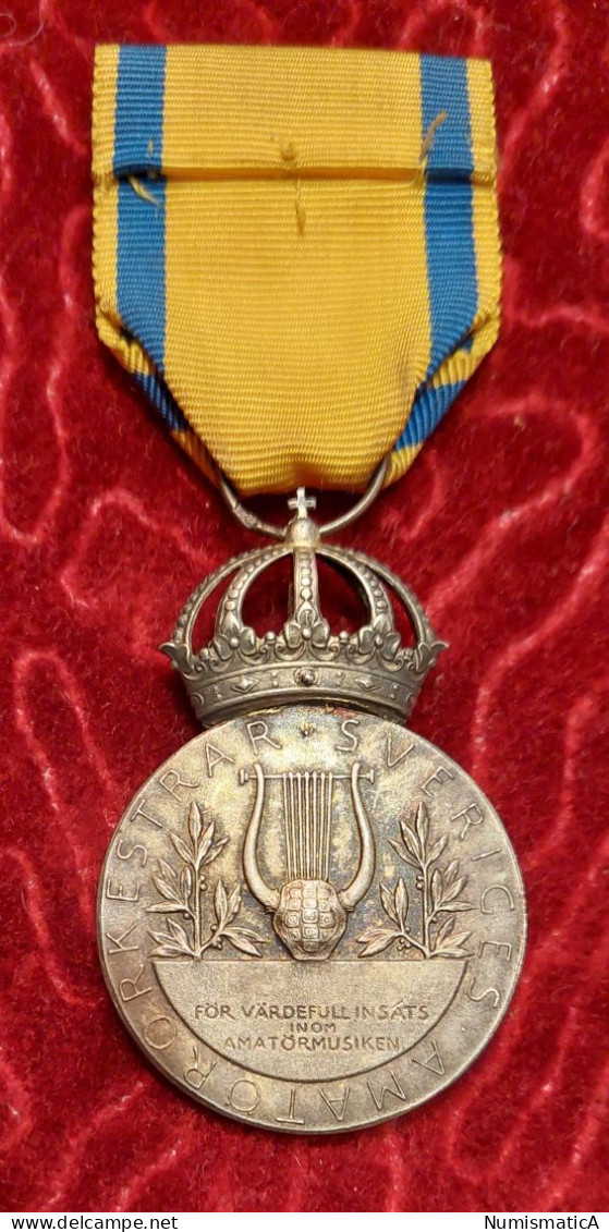 Silver Medal for Merit with Crown- Sweden