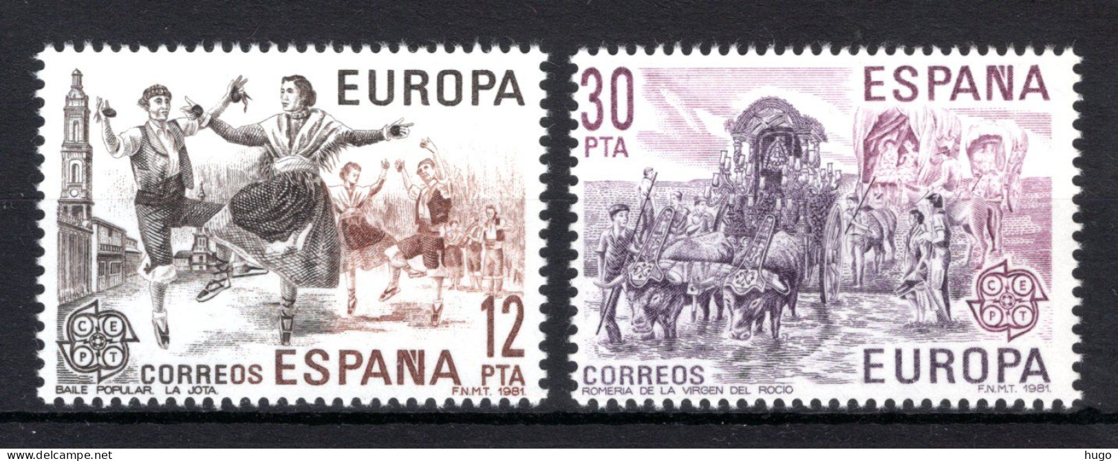 (B) Spanje CEPT 2498/2499 MNH** 1981 - 1981