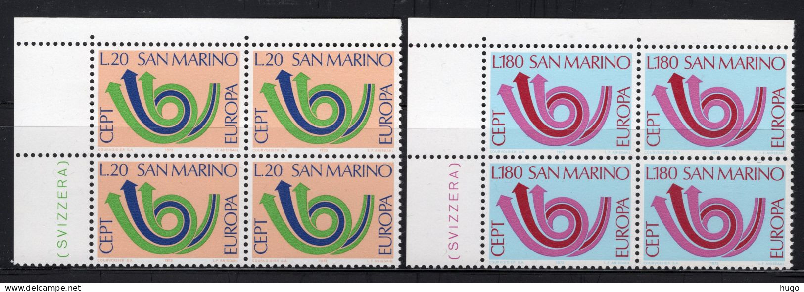 (B) San Marino CEPT 1029/1030 (4 St) MNH - 1973 - 1973
