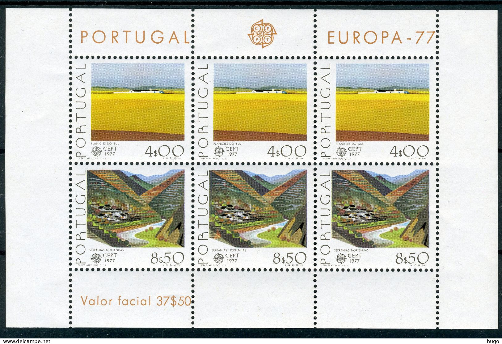 (B) Portugal CEPT BLOK 20 MNH - 1977 - 1977
