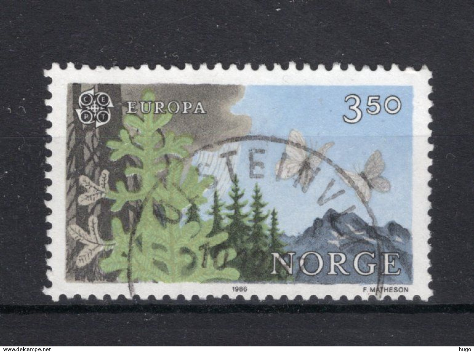 (B) Noorwegen CEPT 947° Gestempeld 1986 - 1986