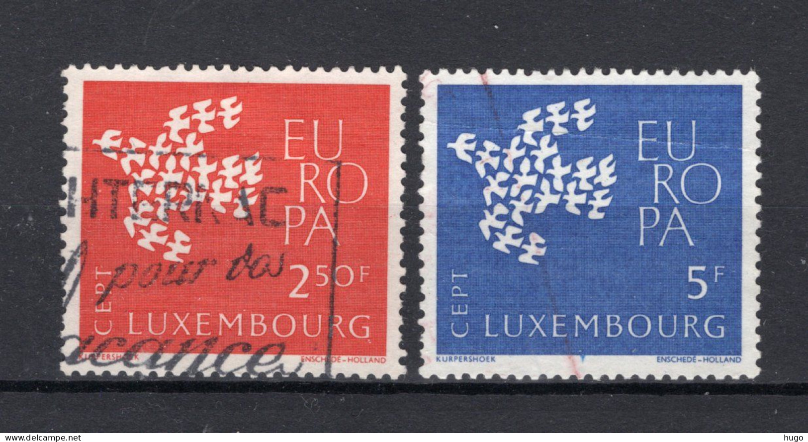 (B) Luxemburg CEPT 647/648° Gestempeld 1961 - 1961