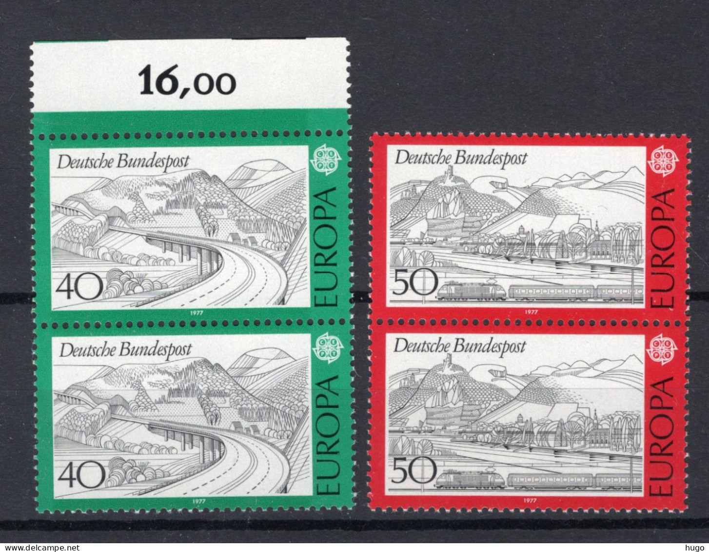 (B) Duitsland CEPT 934/935 (2 St) MNH - 1977 - 1977