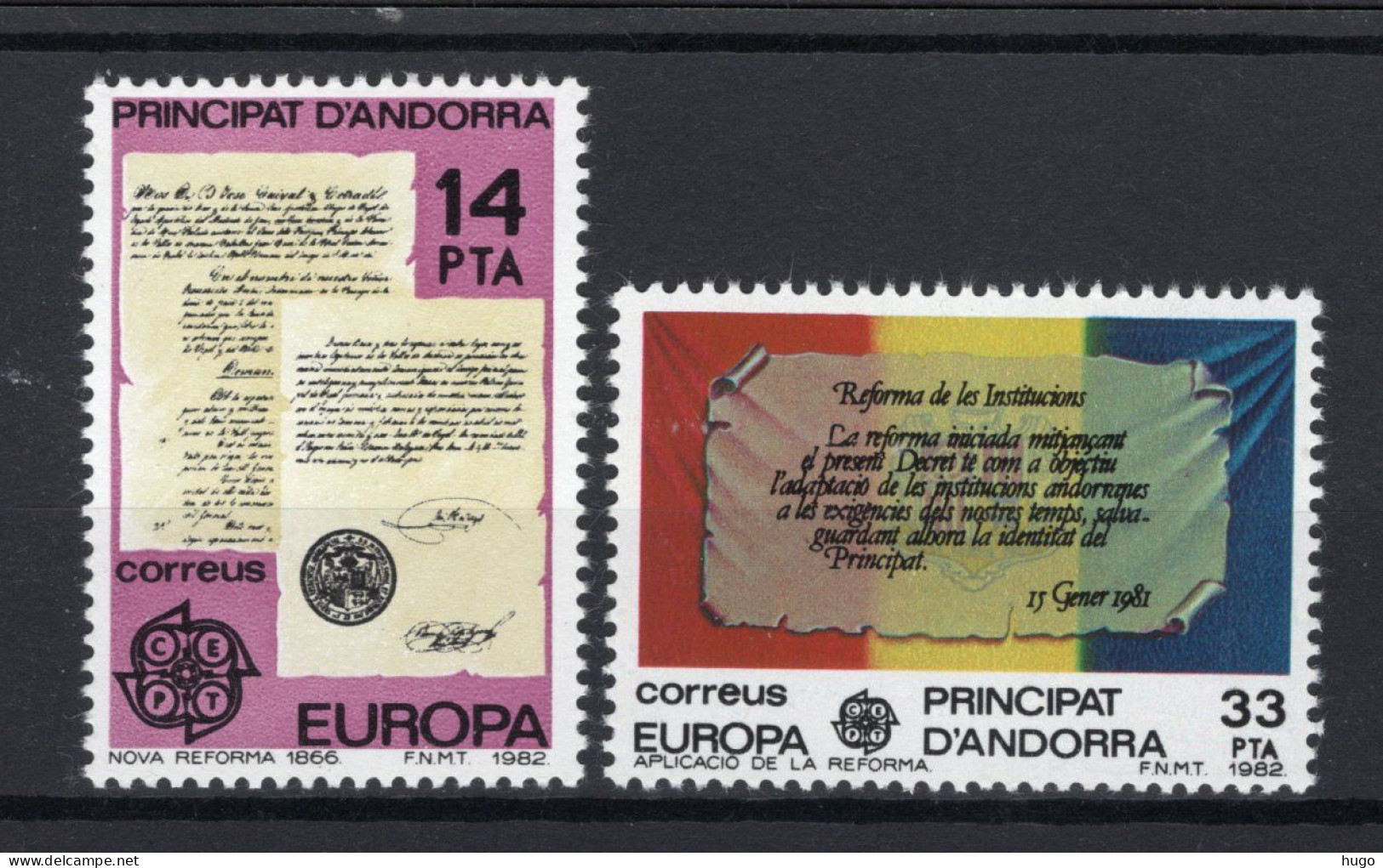 (B) Andorra (Spaanse Post) CEPT 153/154 MNH - 1982 - 1982