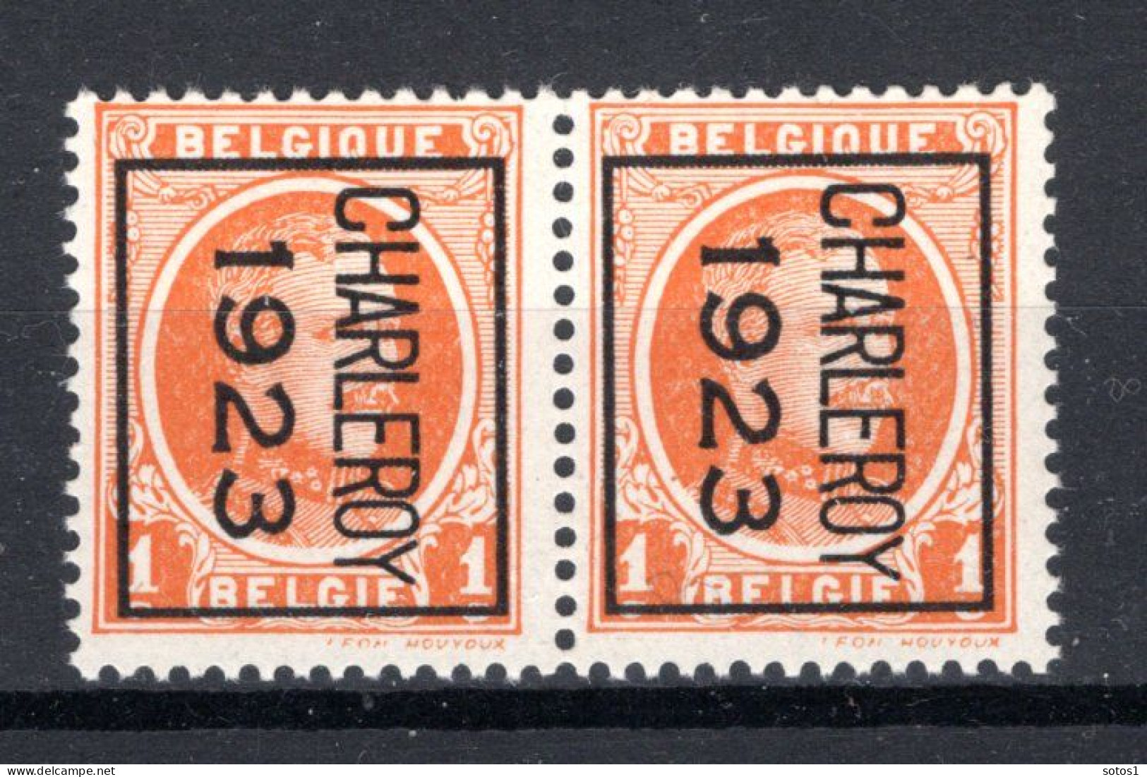 PRE73B MNH** 1923 - CHARLEROY 1923 (2 Stuks) - Tipo 1922-31 (Houyoux)