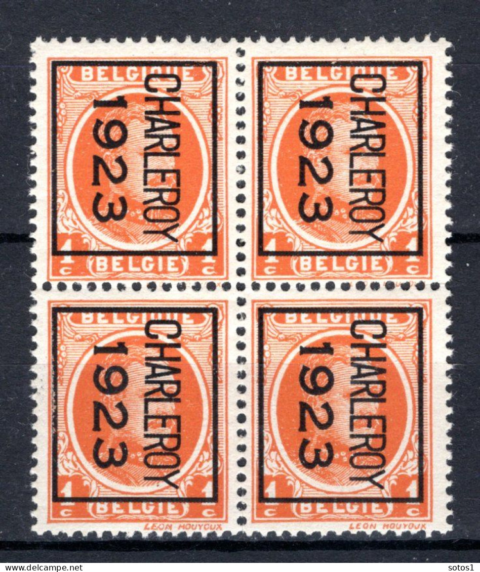 PRE73B MNH** 1923 - CHARLEROY 1923 (4stuks)  - Tipo 1922-31 (Houyoux)