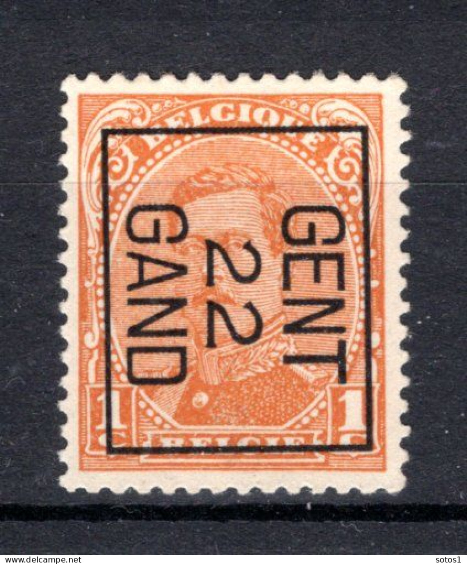 PRE56B MNH** 1922 - GENT 22 GAND - Typo Precancels 1922-26 (Albert I)