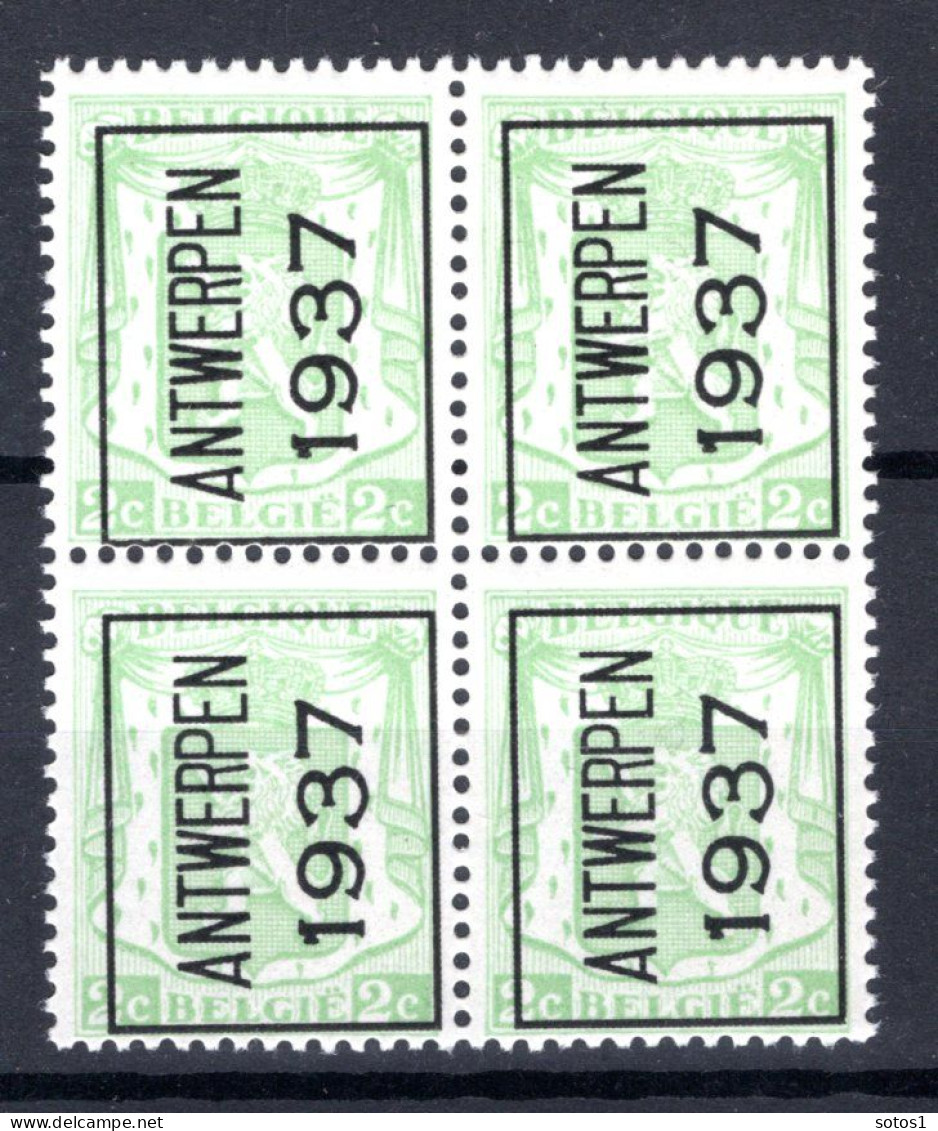 PRE320A MNH** 1937 - ANTWERPEN 1937 (4 Stuks) - Typos 1936-51 (Petit Sceau)