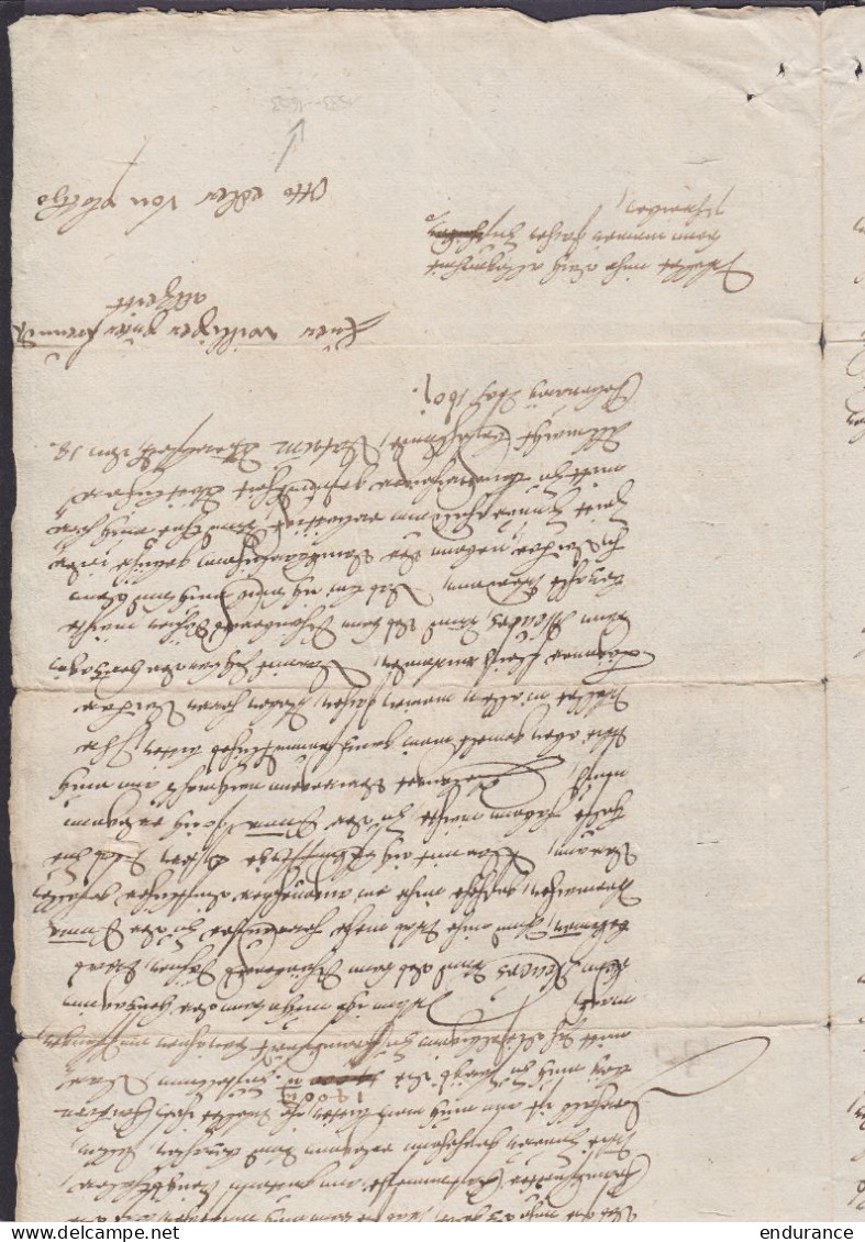 Allemagne - L. Datée 2 Avril 1601 De SCHOMBERG (Bade-Wurtemberg) Pour ??? - Covers & Documents