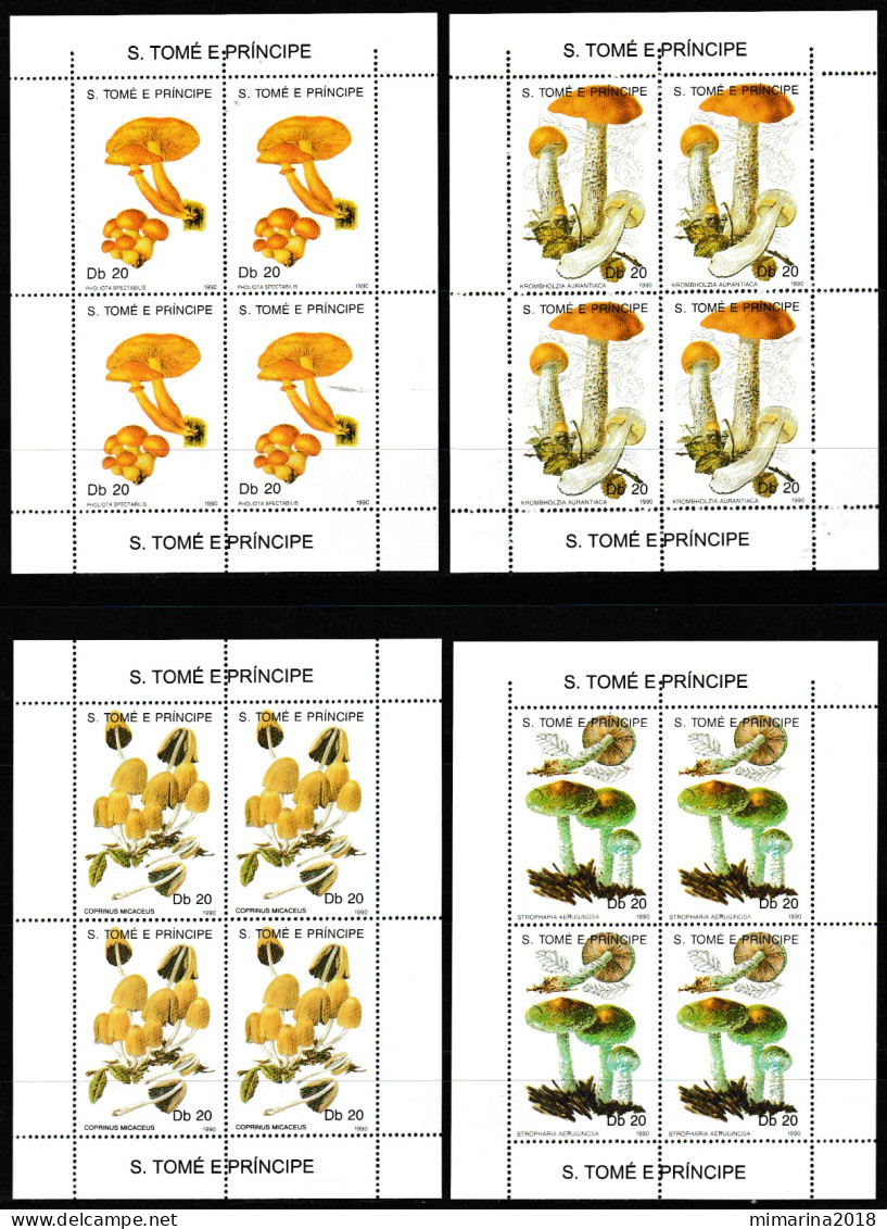 ST. TOME E PRINCIPE  1990  MNH  "MUSHROOMS" - Mushrooms