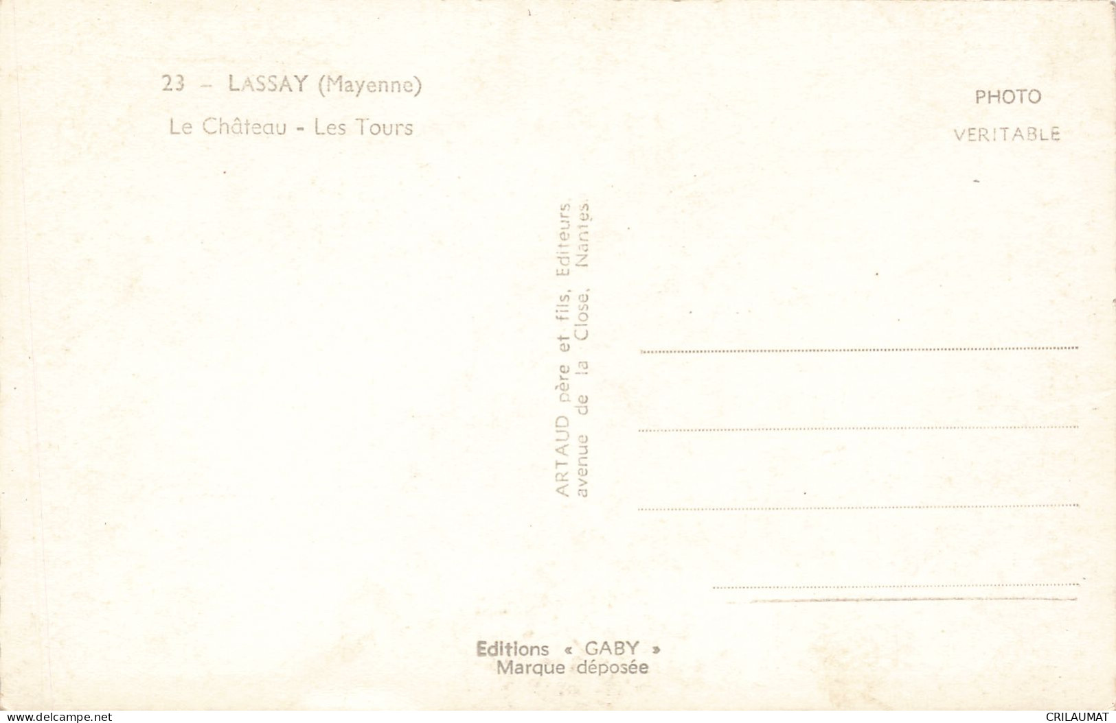 53-LASSAY-N°T5287-C/0387 - Lassay Les Chateaux