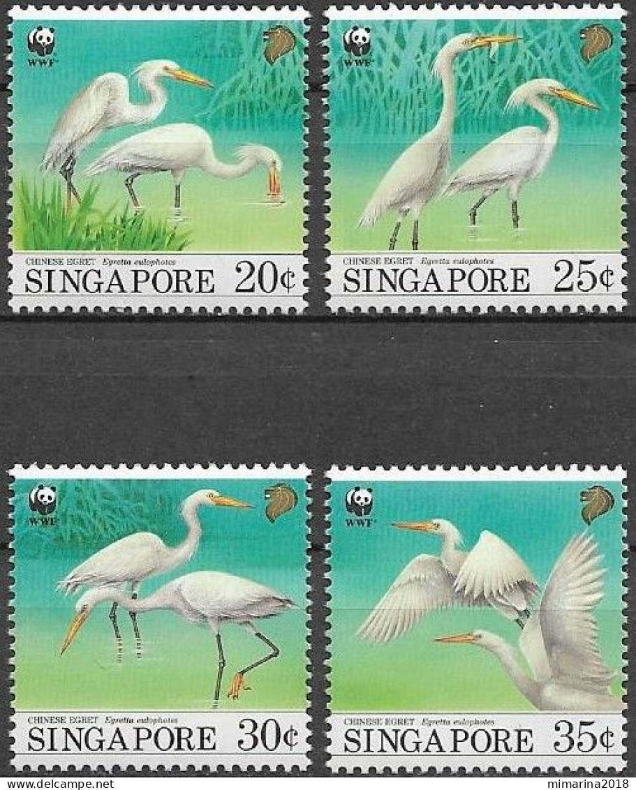 SINGAPORE  1993  MNH  "WWF" - Unused Stamps