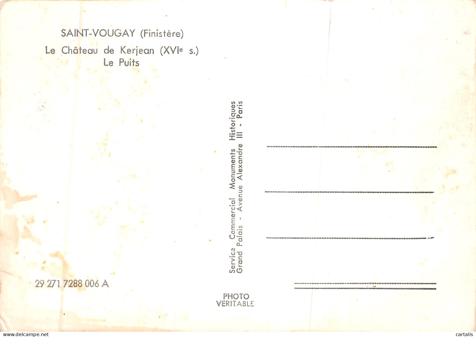 29-SAINT VOUGAY-N°C4041-A/0297 - Saint-Vougay