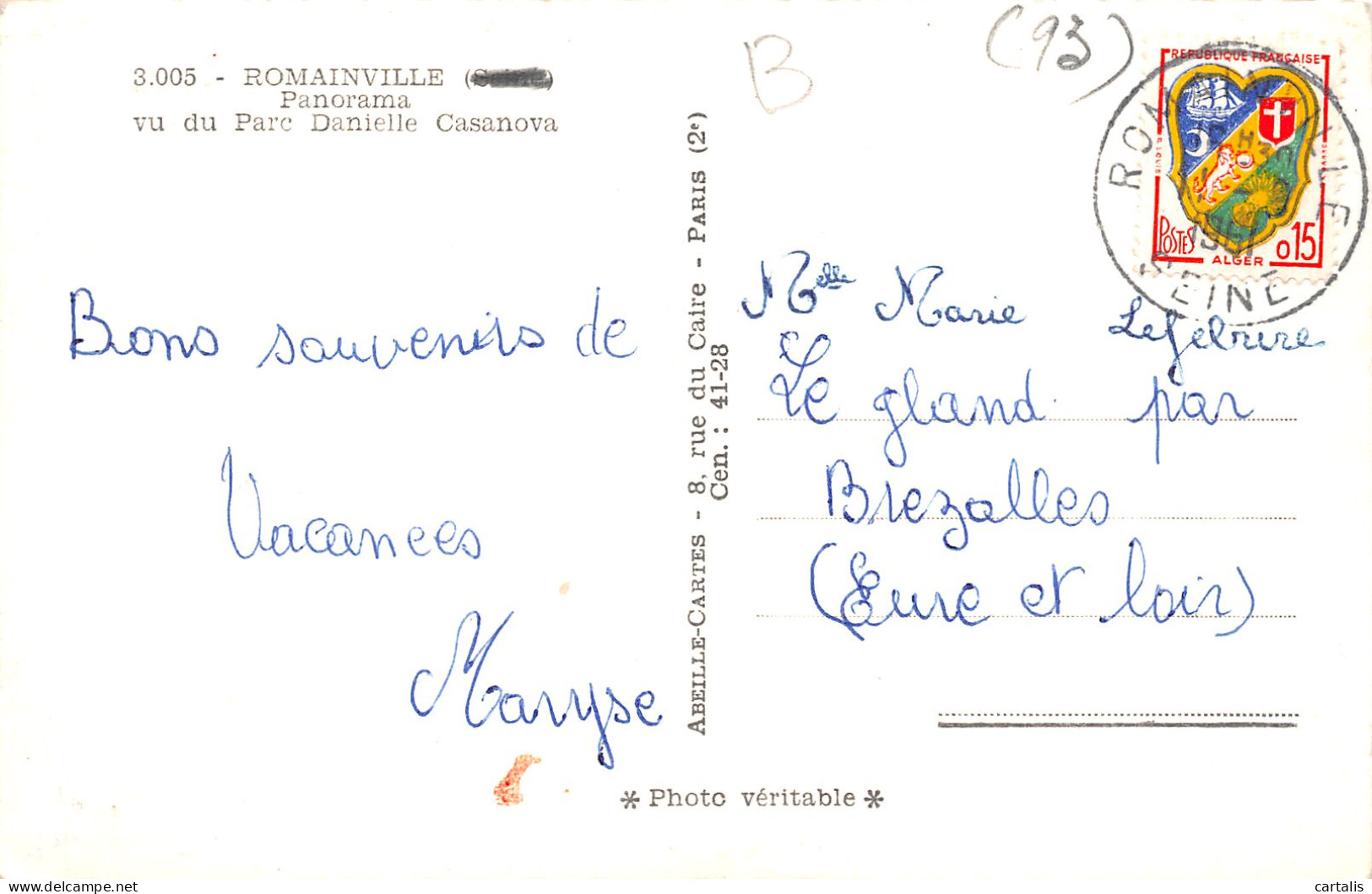 93-ROMAINVILLE-N°C4048-G/0163 - Romainville