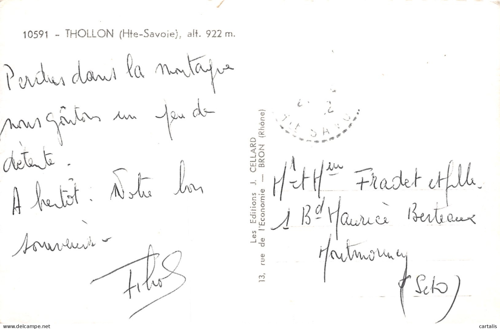 74-THOLLON-N°C4049-C/0247 - Thollon