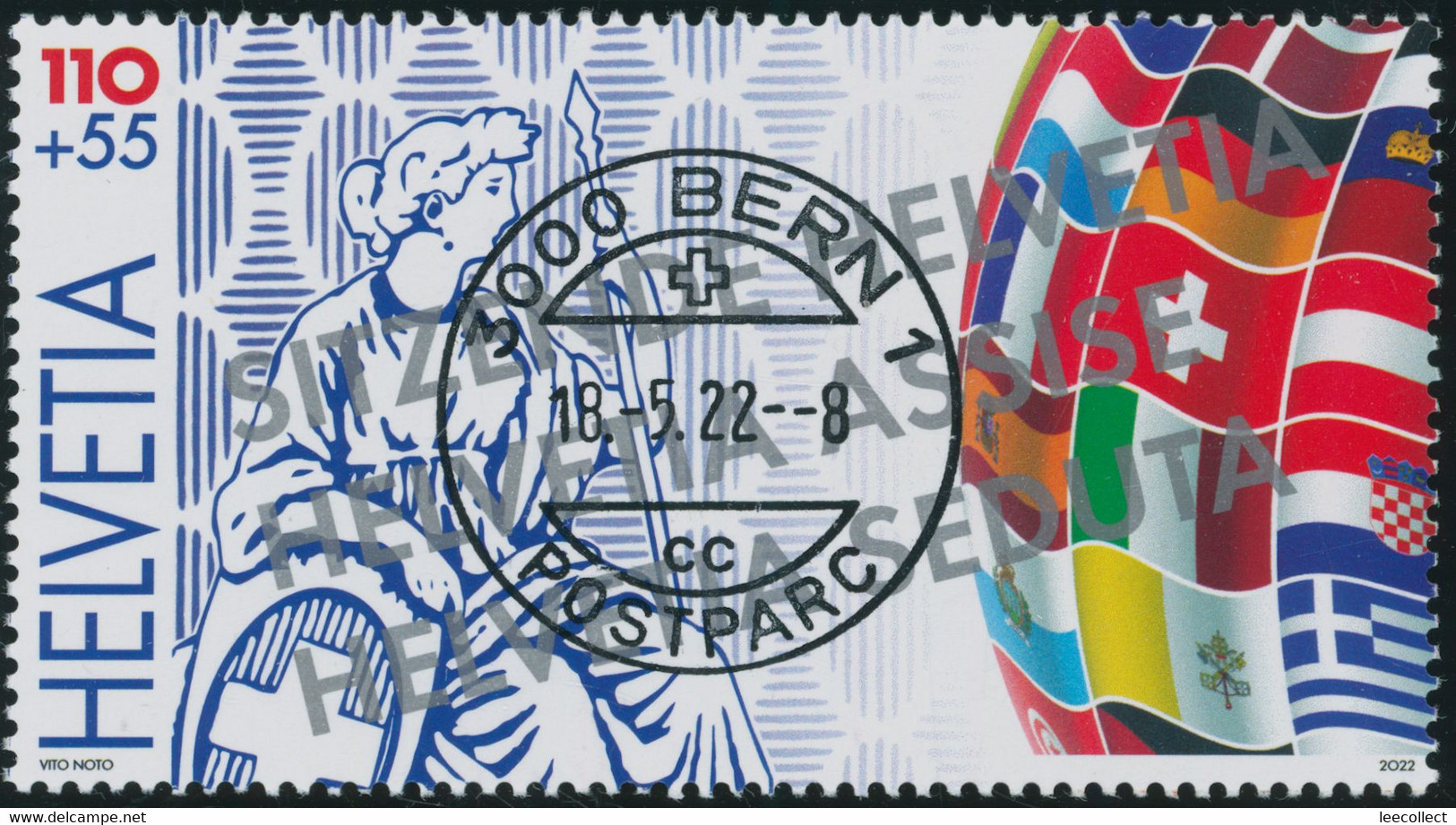 Suisse - 2022 - Lugano - Helvetia - Weltausstellung - Alle 5 Blockausschnitte - Ersttag Voll Stempel ET - Spezialausgabe - Used Stamps