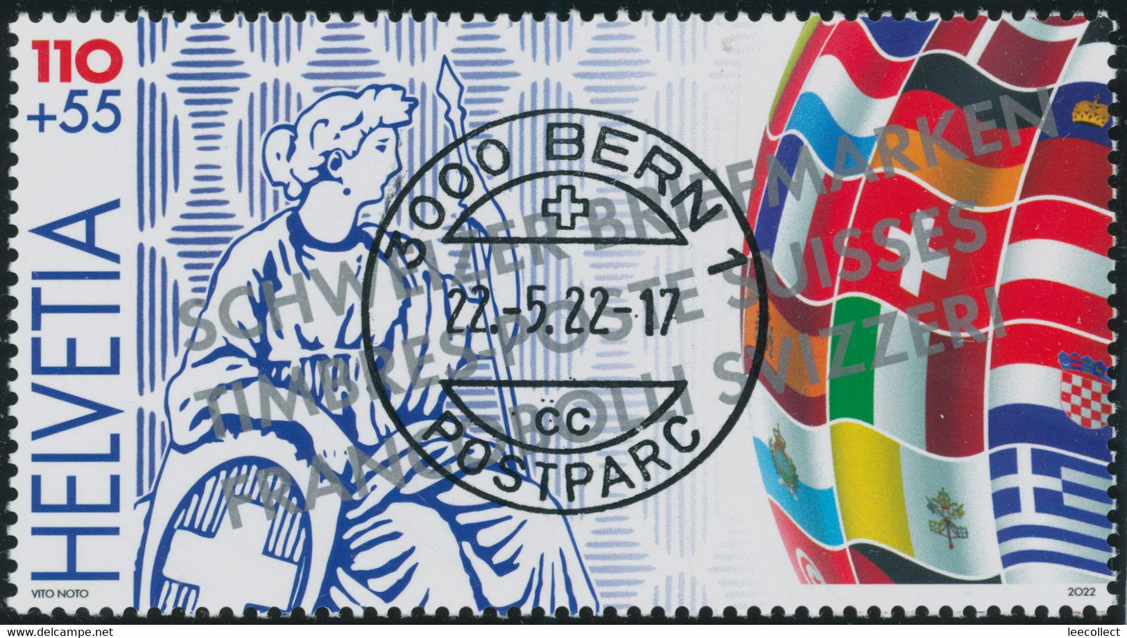 Suisse - 2022 - Lugano - Helvetia - Weltausstellung - Alle 5 Blockausschnitte - Ersttag Voll Stempel ET - Spezialausgabe - Used Stamps