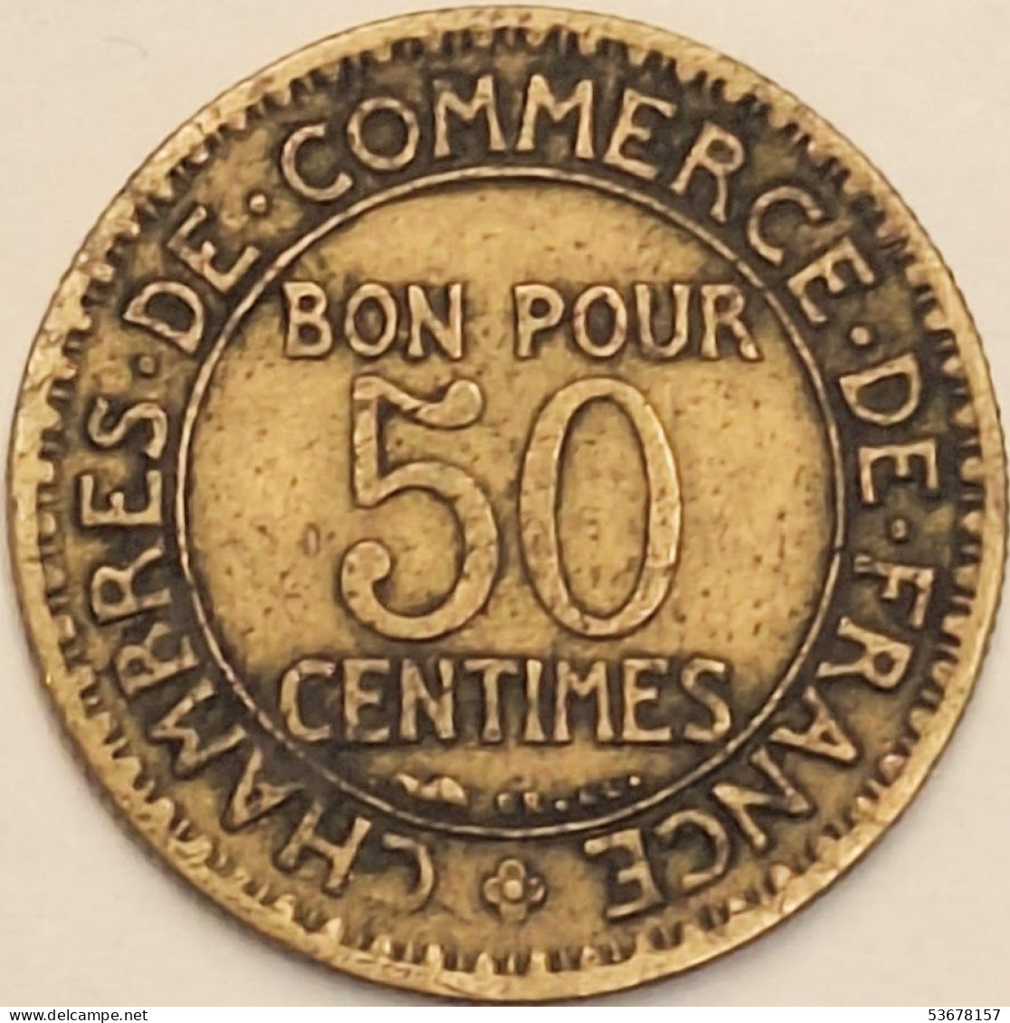 France - 50 Centimes 1921, KM# 884 (#4036) - 50 Centimes