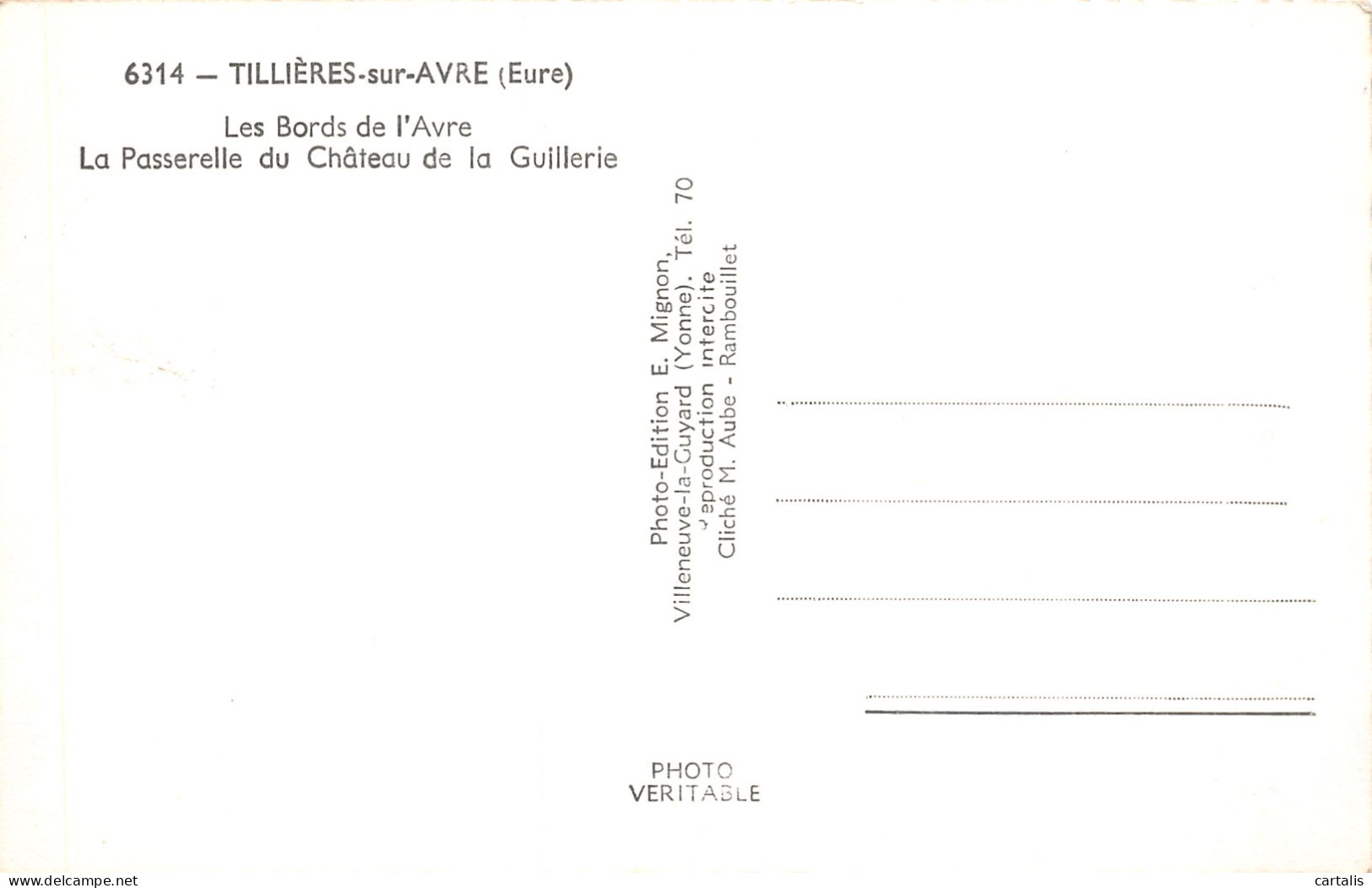 27-TILLIERES SUR AVRE-N°C4052-D/0021 - Tillières-sur-Avre