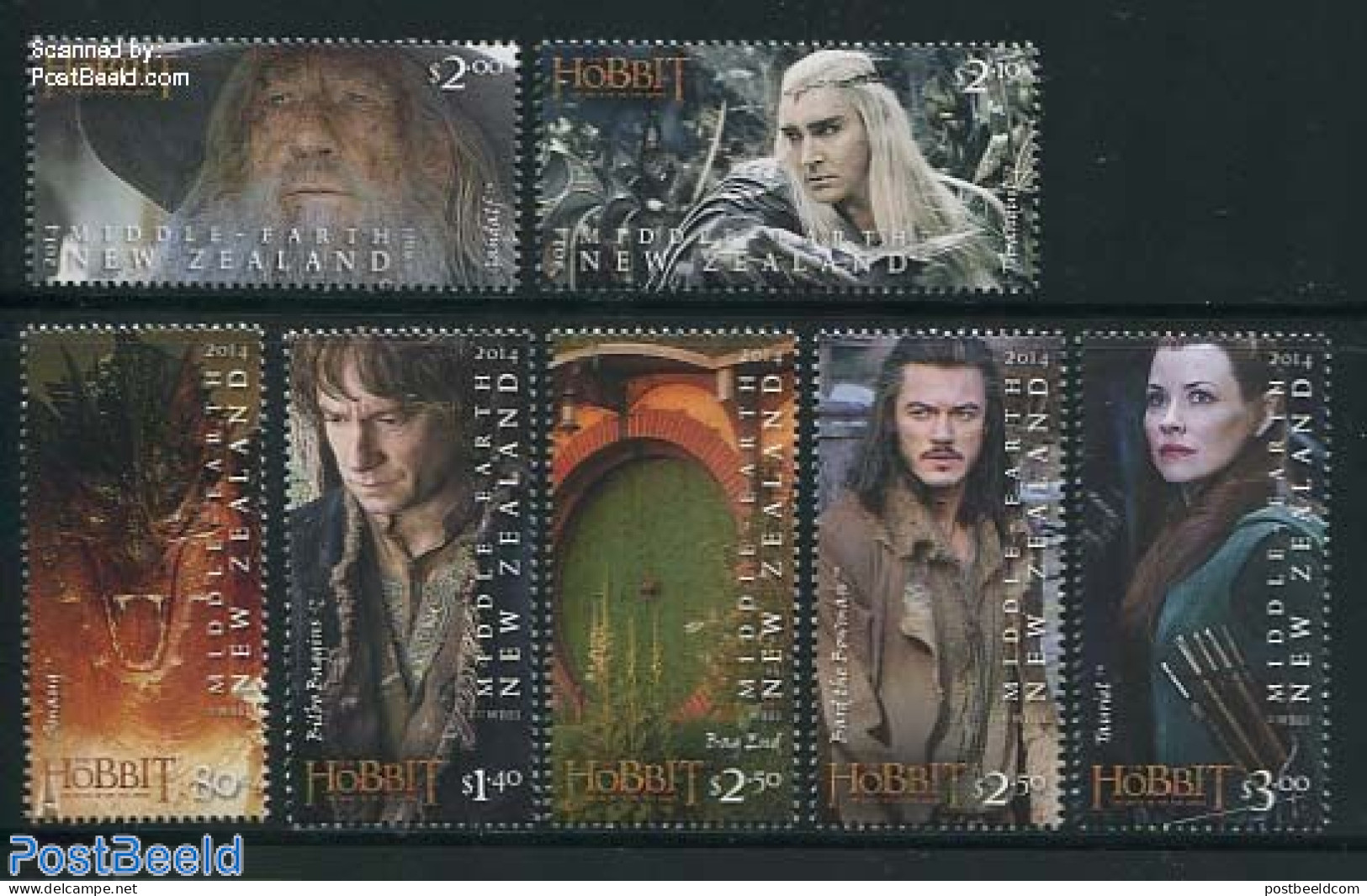 New Zealand 2014 The Hobbit, The Battle Of The Five Armies 7v, Mint NH, Performance Art - Film - Movie Stars - Art - S.. - Neufs