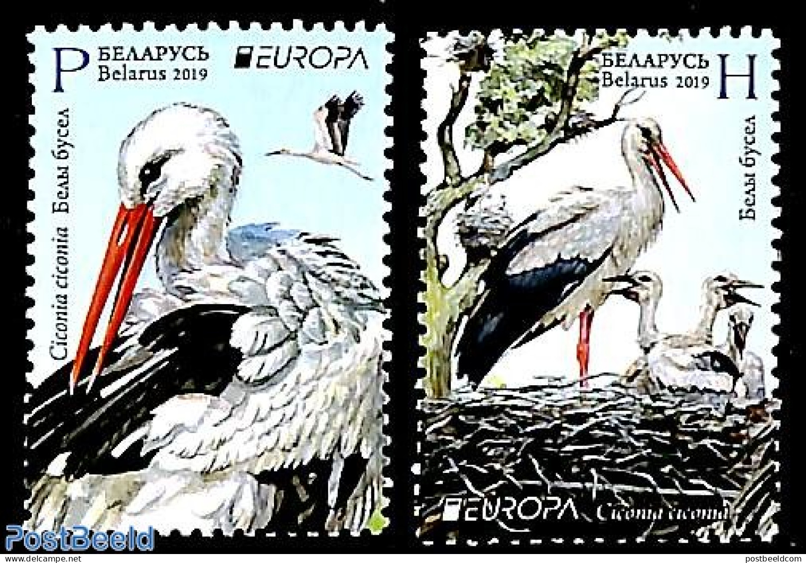 Belarus 2019 Europa, Birds 2v, Mint NH, History - Nature - Europa (cept) - Birds - Belarus