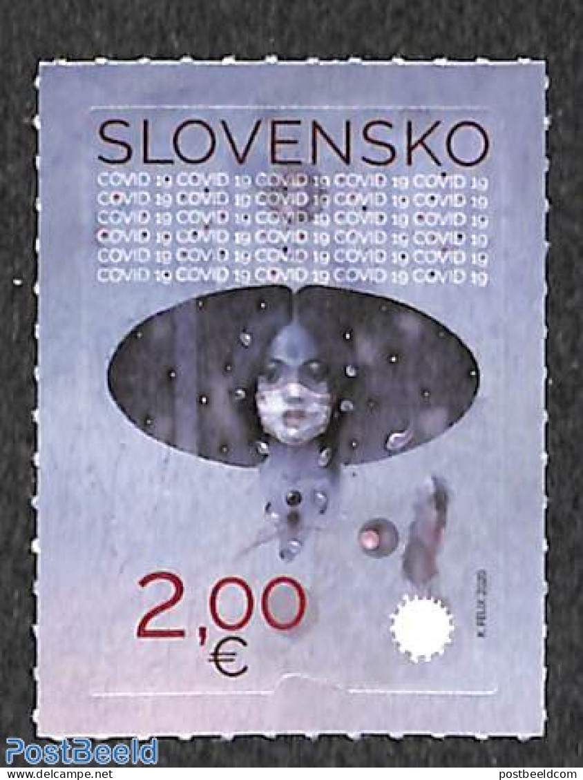 Slovakia 2020 Covid-19 1v S-a, Mint NH, Health - Health - Corona/Covid19 - Unused Stamps
