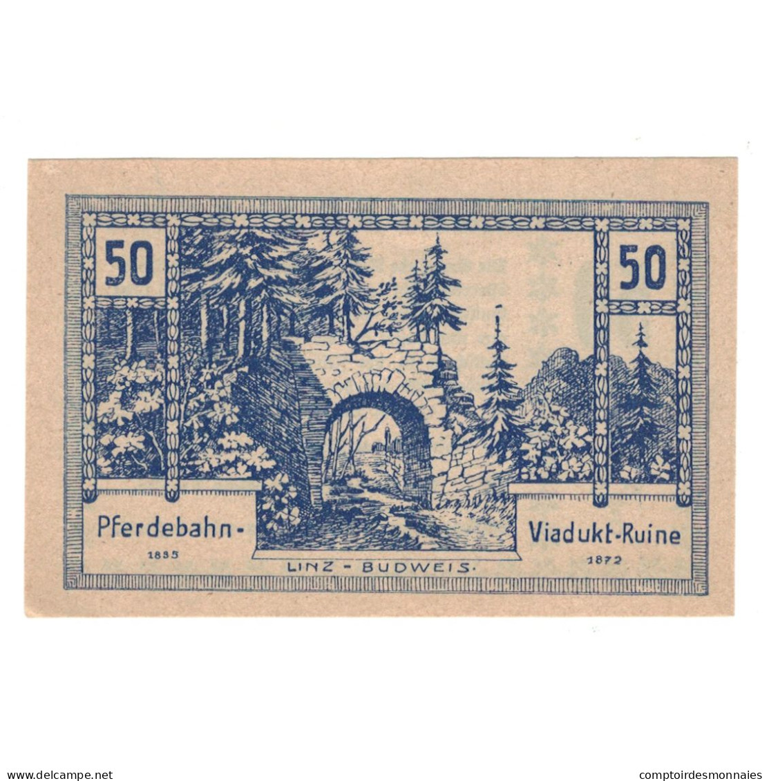 Billet, Autriche, Rainbach O.Ö. Gemeinde, 50 Heller, Texte, 1920, 1920-12-31 - Austria