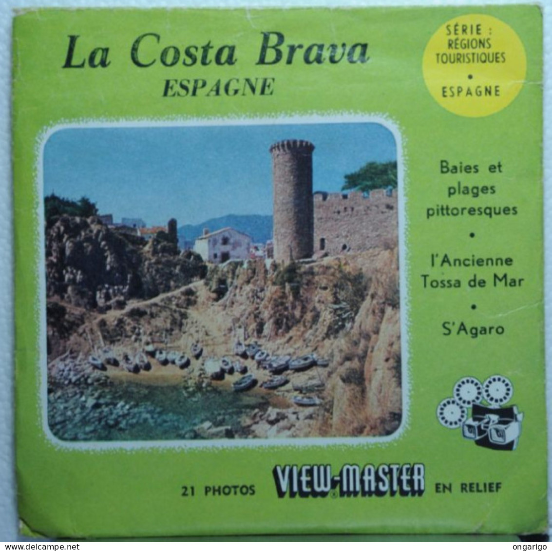 VIEW MASTER  ;  C 240  LA COSTA BRAVA   :  POCHETTE DE 3 DISQUES - Visionneuses Stéréoscopiques