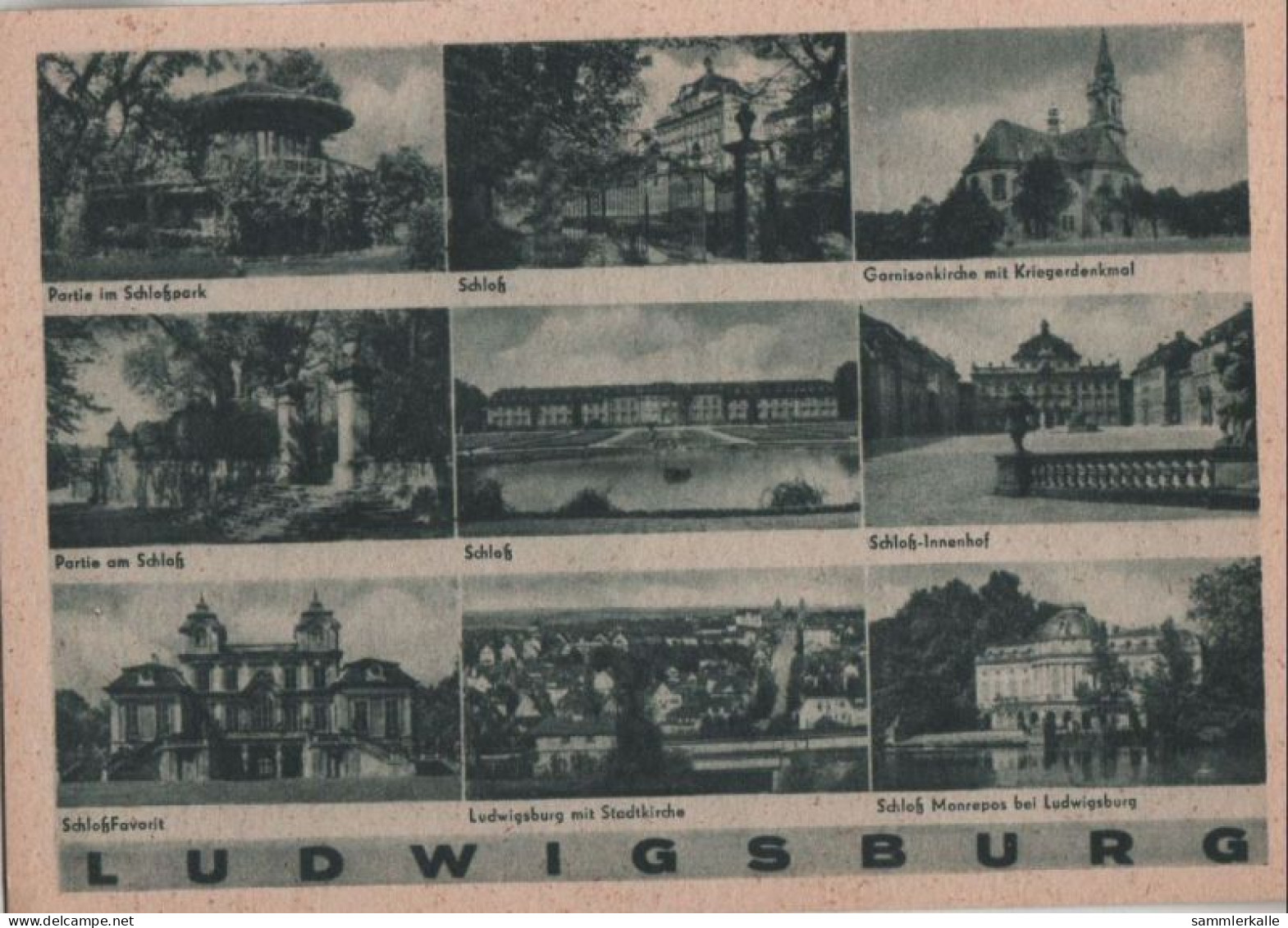 53051 - Ludwigsburg - U.a. Schlosspark - Ca. 1950 - Ludwigsburg