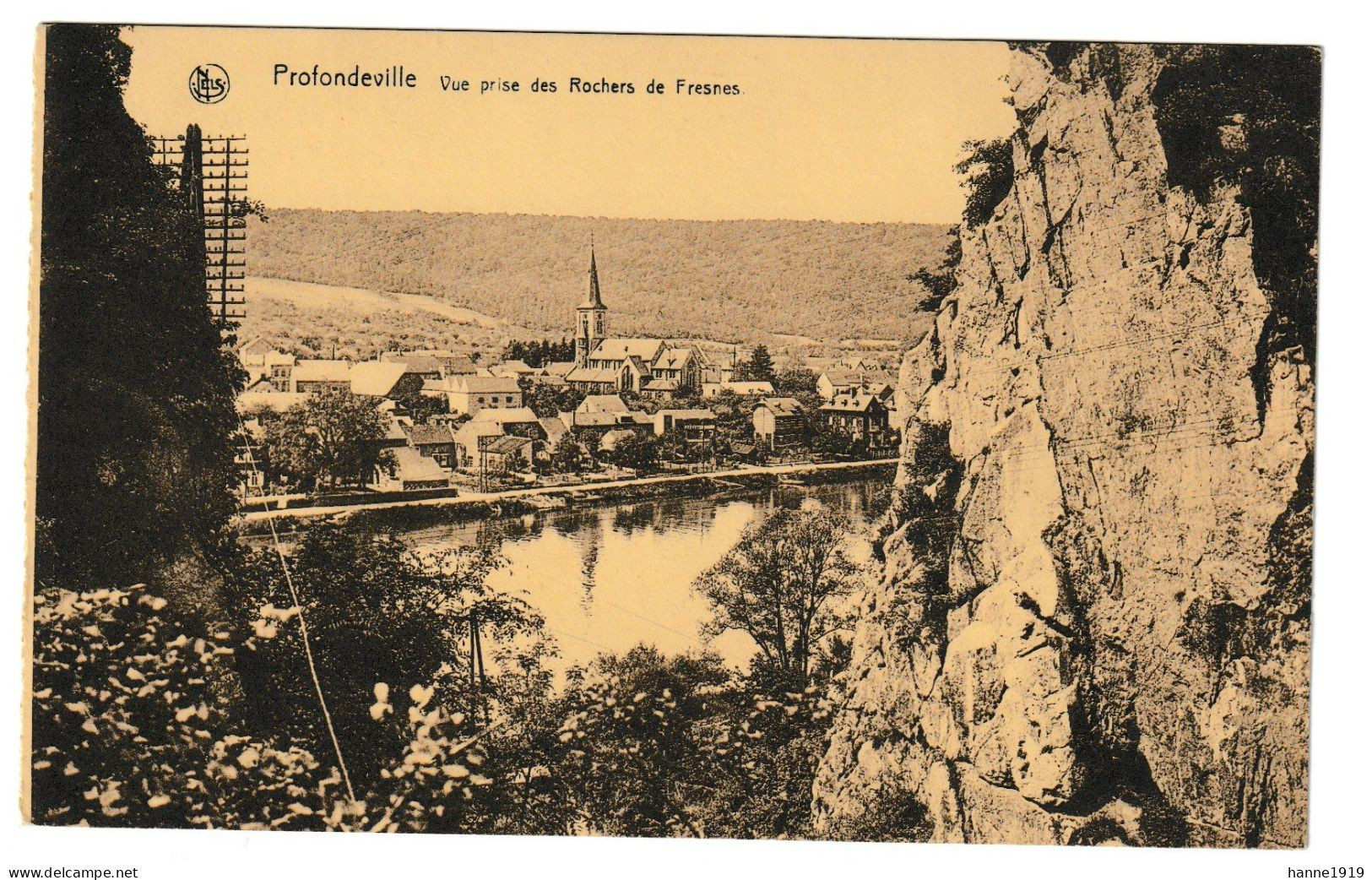 Profondeville Vue Prise Des Rochers De Fresnes Namur Htje - Profondeville