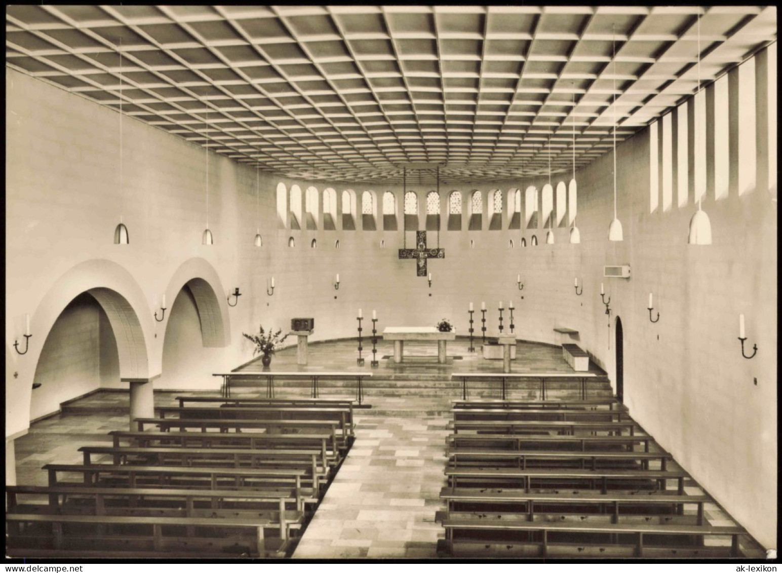 Eversten-Oldenburg Kath. Pfarrkirche St. Willehad Eversten Innenraum 1960 - Oldenburg