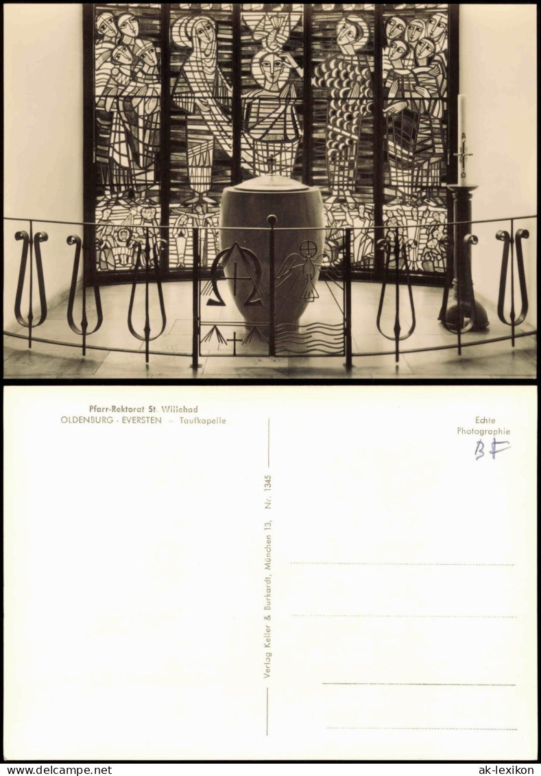 Eversten-Oldenburg Pfarr-Rektorat St. Willehad EVERSTEN Taufkapelle 1960 - Oldenburg