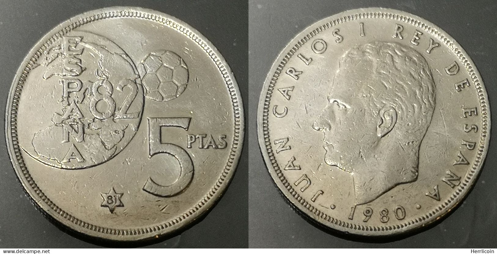 Monnaie Espagne - 1980 (1981)  - 5 Pesetas España 82 - 5 Pesetas