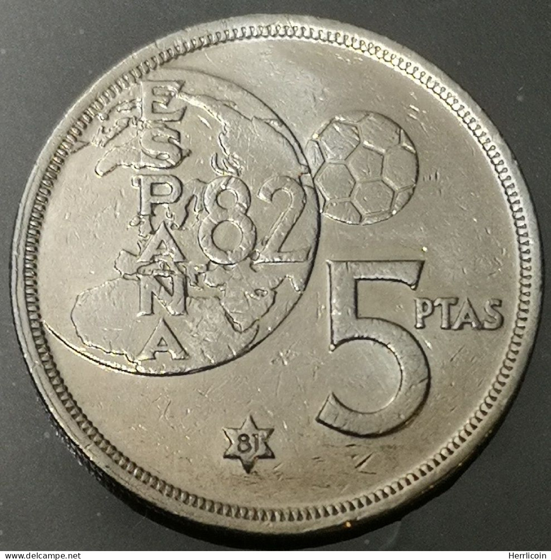Monnaie Espagne - 1980 (1981)  - 5 Pesetas España 82 - 5 Pesetas