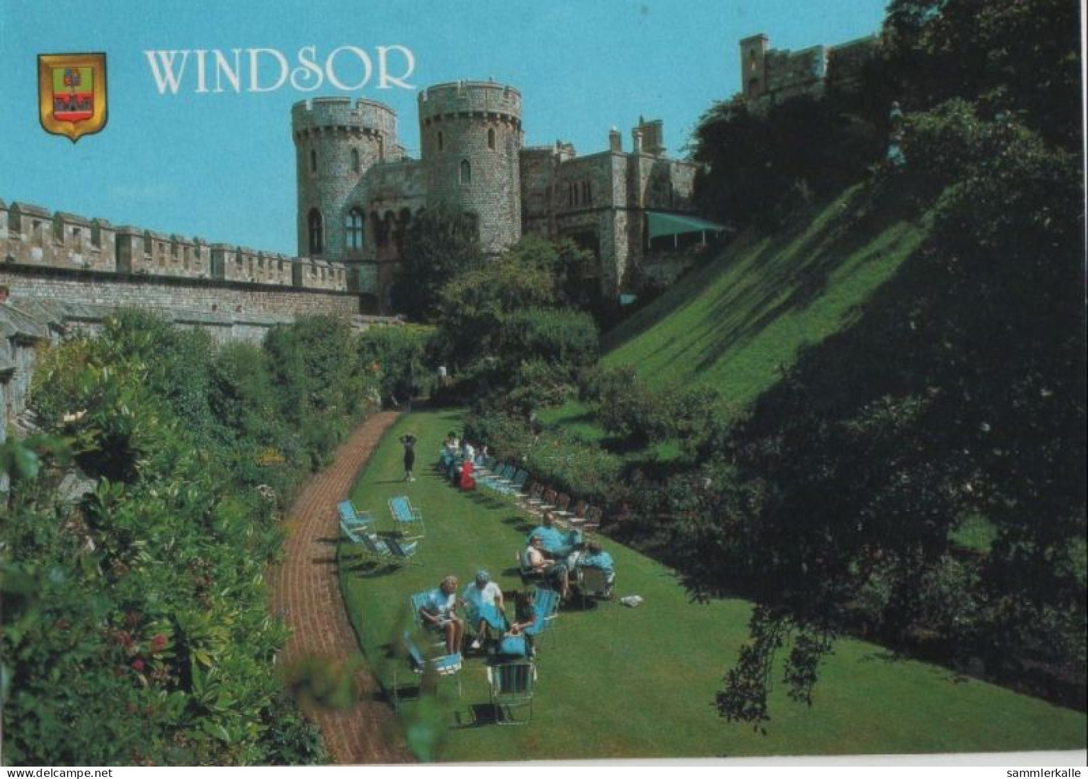 100207 - Grossbritannien - Windsor - Moat Garden And Norman Gate - Ca. 1985 - Windsor Castle