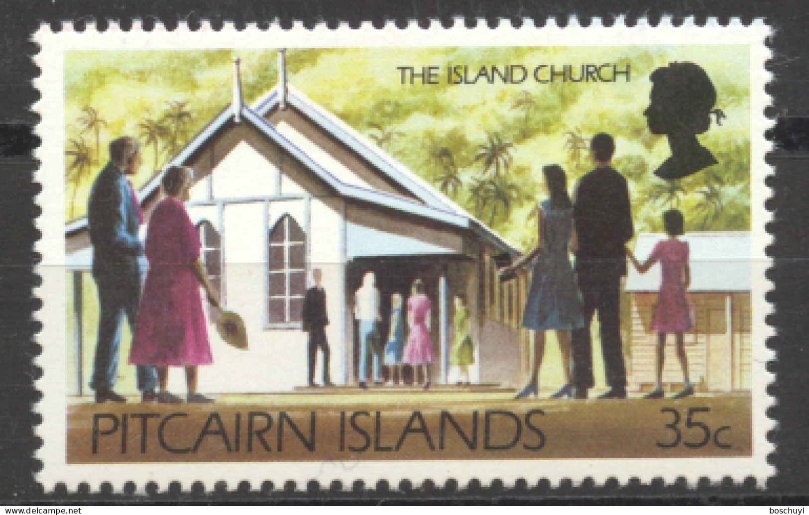 Pitcairn, 1977, Church, MNH, Michel 170 - Islas De Pitcairn