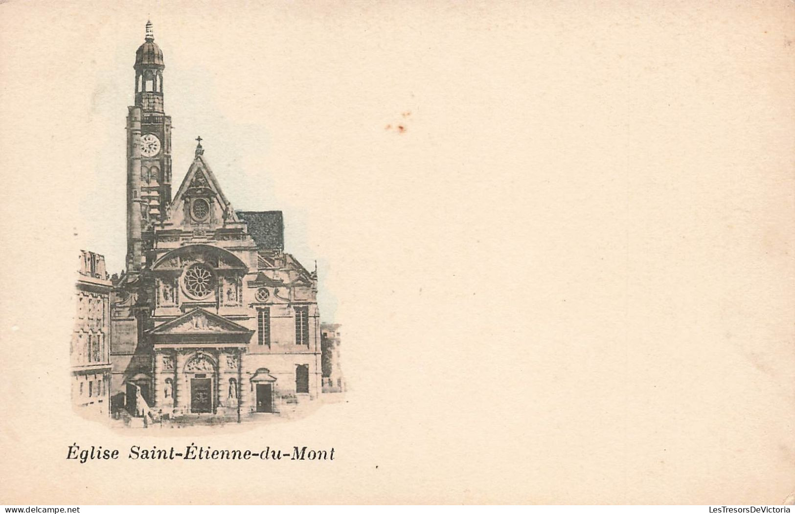 BATIMENT ET ARCHITECTURE - Eglise Saint Etienne Du Mont - Carte Postale Ancienne - Kirchen U. Kathedralen