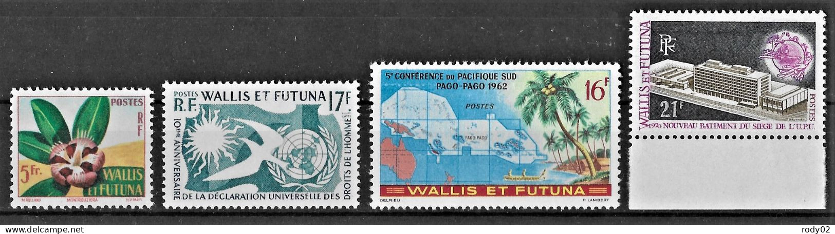 WALLIS ET FUTUNA - N° 159 A 161 ET 176 - NEUF** MNH - Nuevos