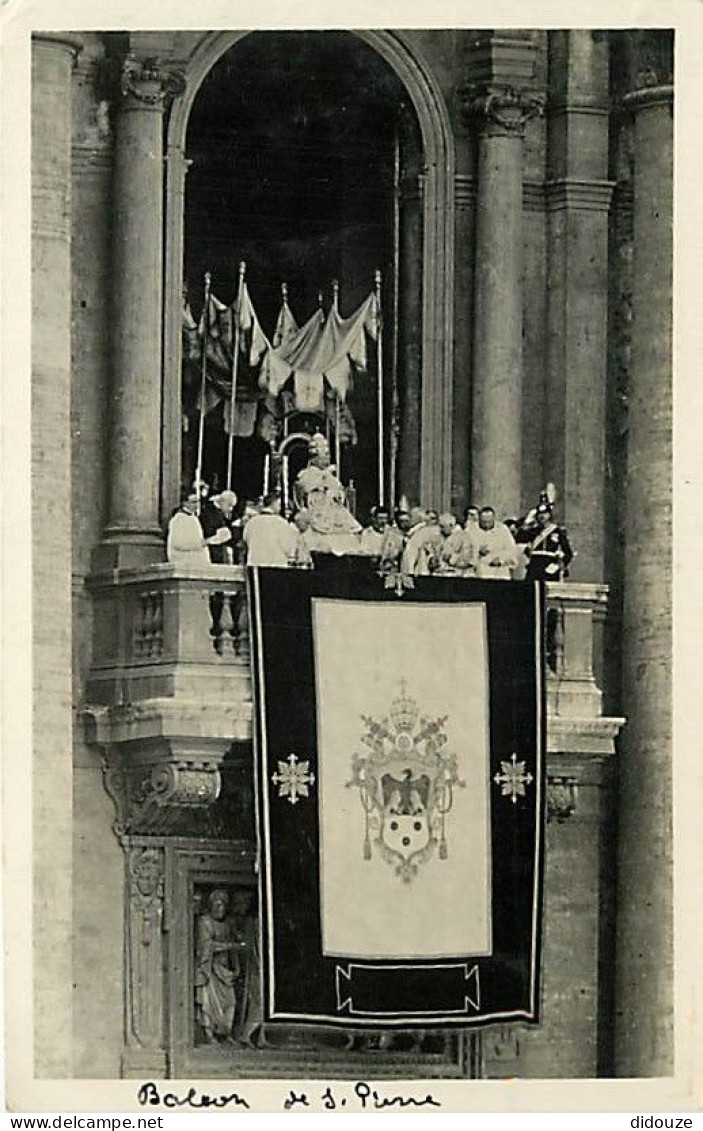 Vatican - Paque 1933 - Bénédiction Du Pape - Pasqua 1933 - Benedizione Papale - Pie XI Au Balcon Saint Pierre - CPA - Vo - Vatican