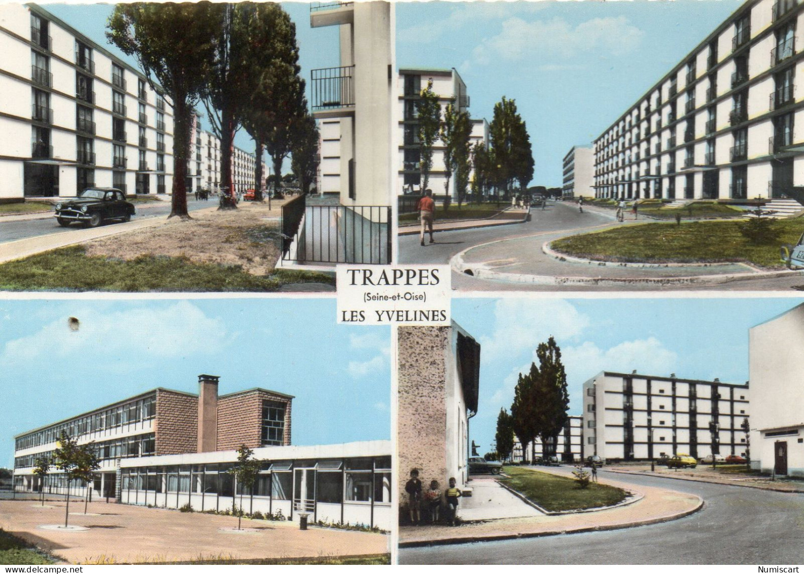 Trappes Belle Multi-vues De La Ville Voiture - Trappes