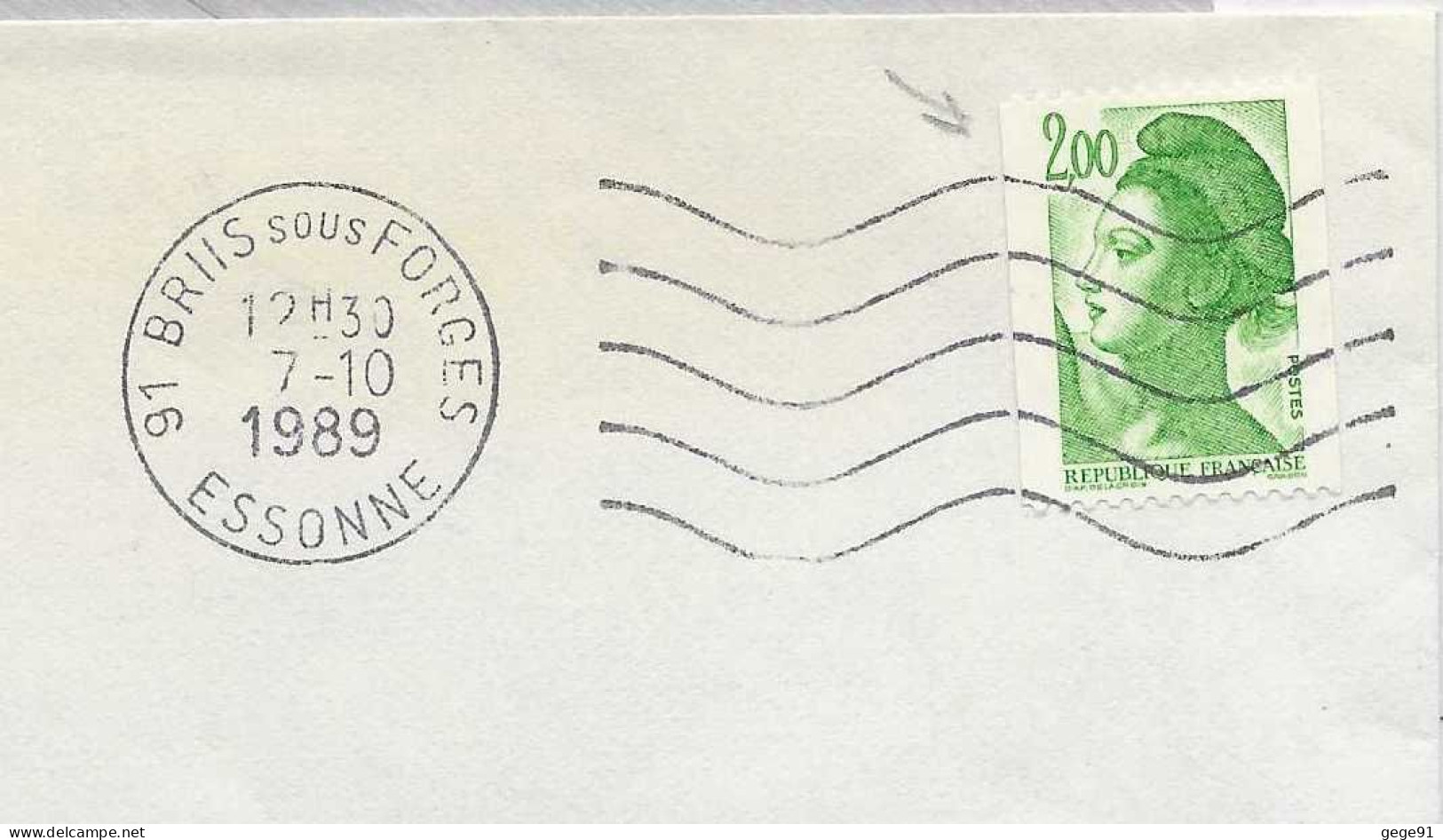 YT 2487 - Roulette Liberté - Enveloppe Entière - Coil Stamps