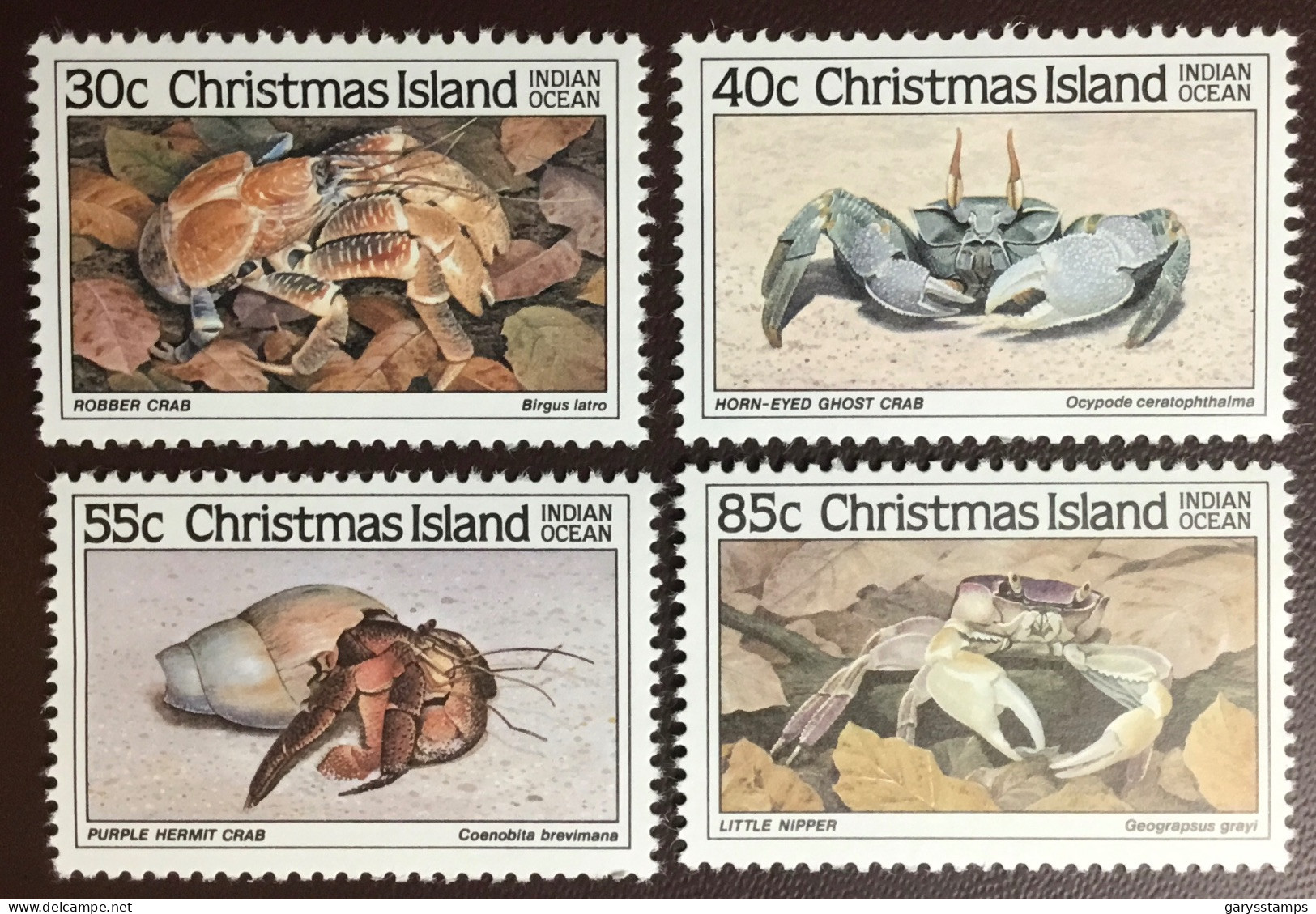 Christmas Island 1985 Crabs 1st Series MNH - Crustaceans