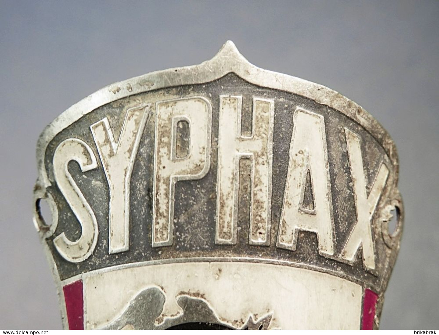 PLAQUE DE VELO SYPHAX @ Bicyclette Publicité Cyclisme Cycle