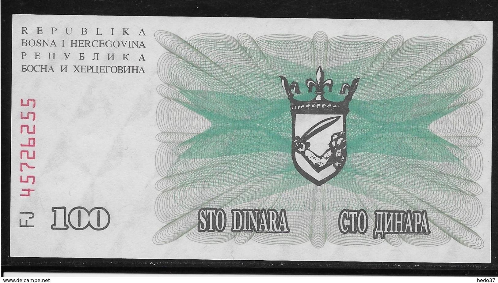 Bosnie-Herzegovine -  100 Dinara - Pick N°13 - Neuf - Bosnia And Herzegovina