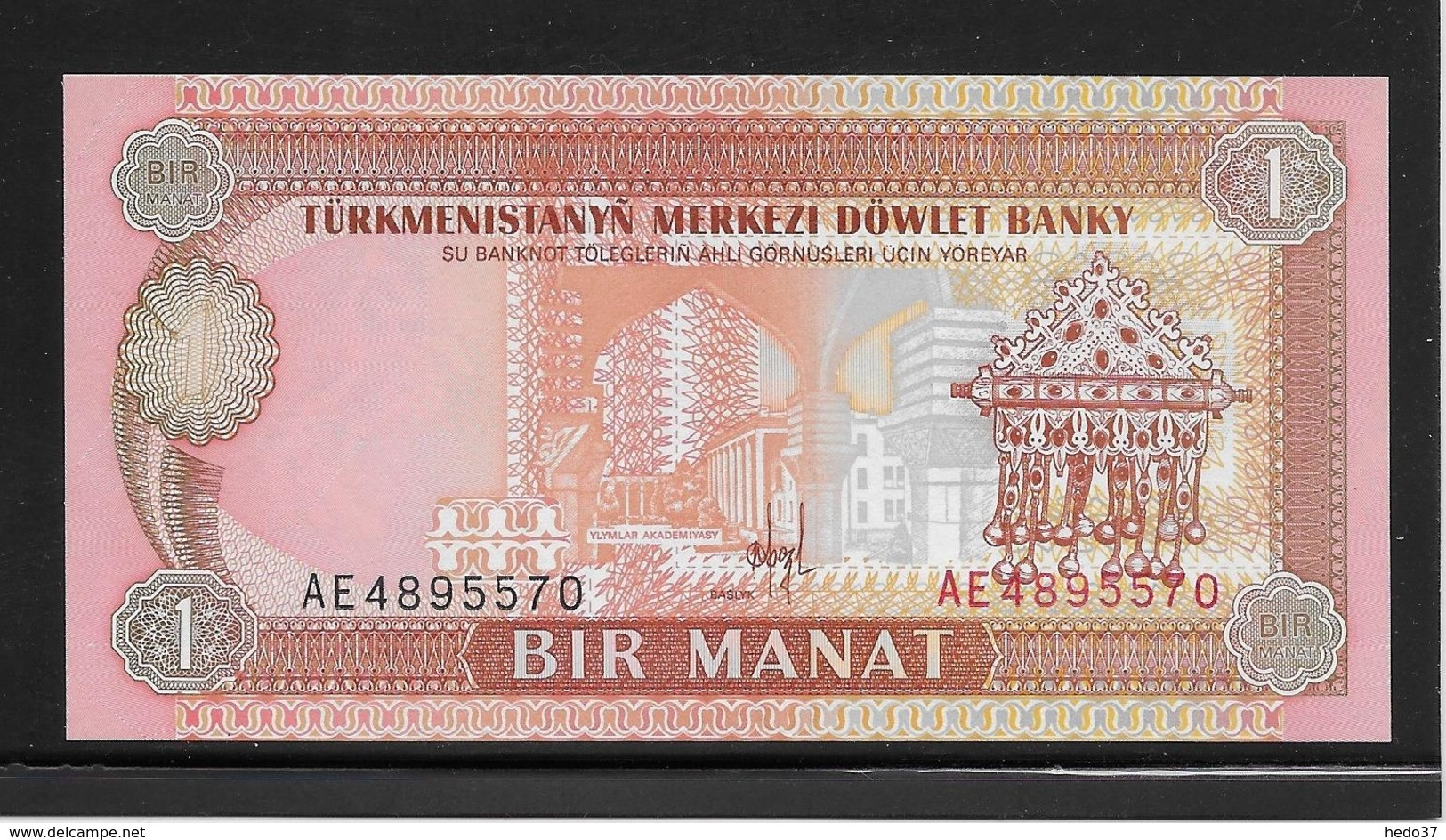 Turkménistan - 1 Manat - Pick N°1 - NEUF - Turkmenistán