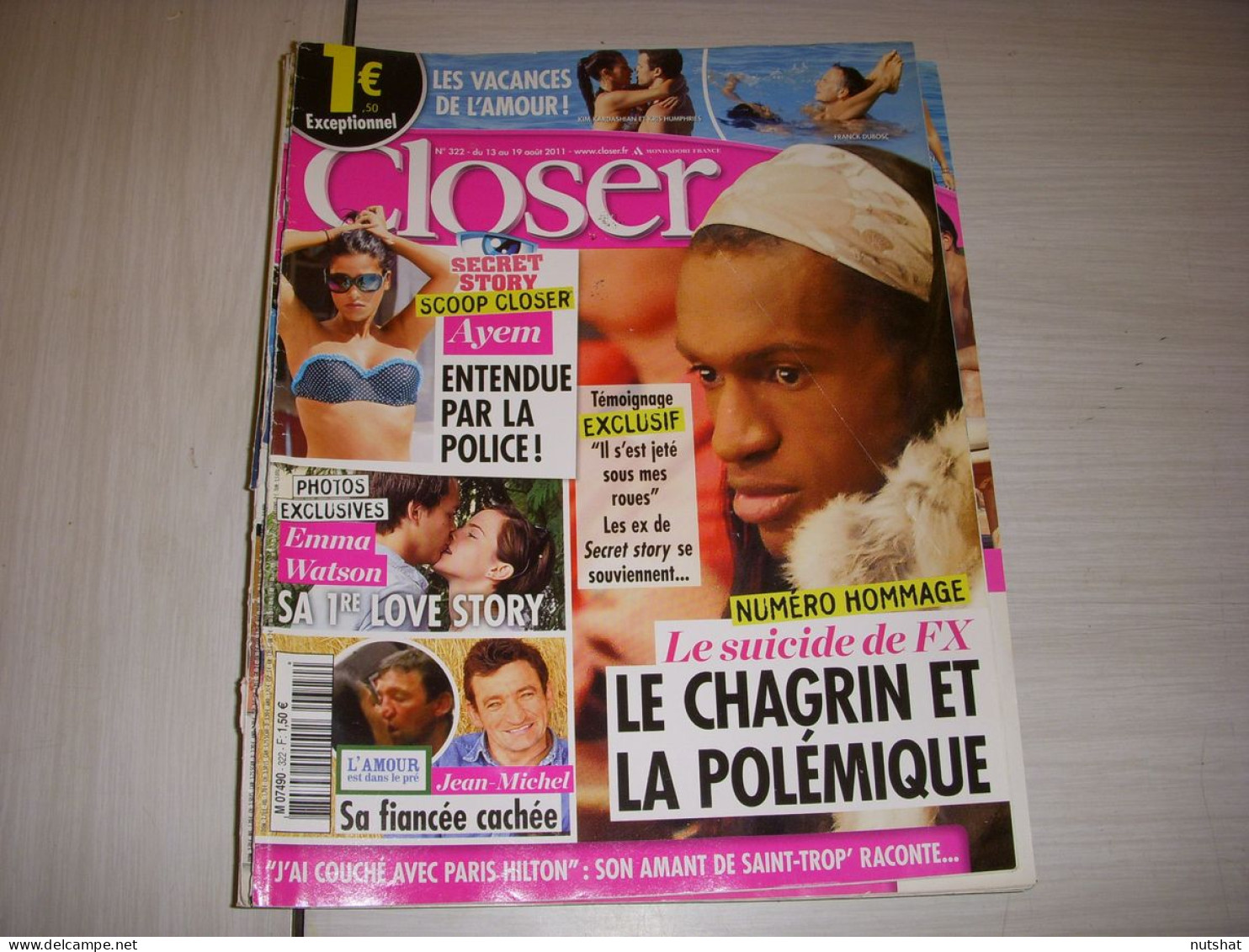 CLOSER 322 13.08.2011 Paris HILTON RIHANNA CLOONEY Eva LONGORIA Britney SPEARS - People