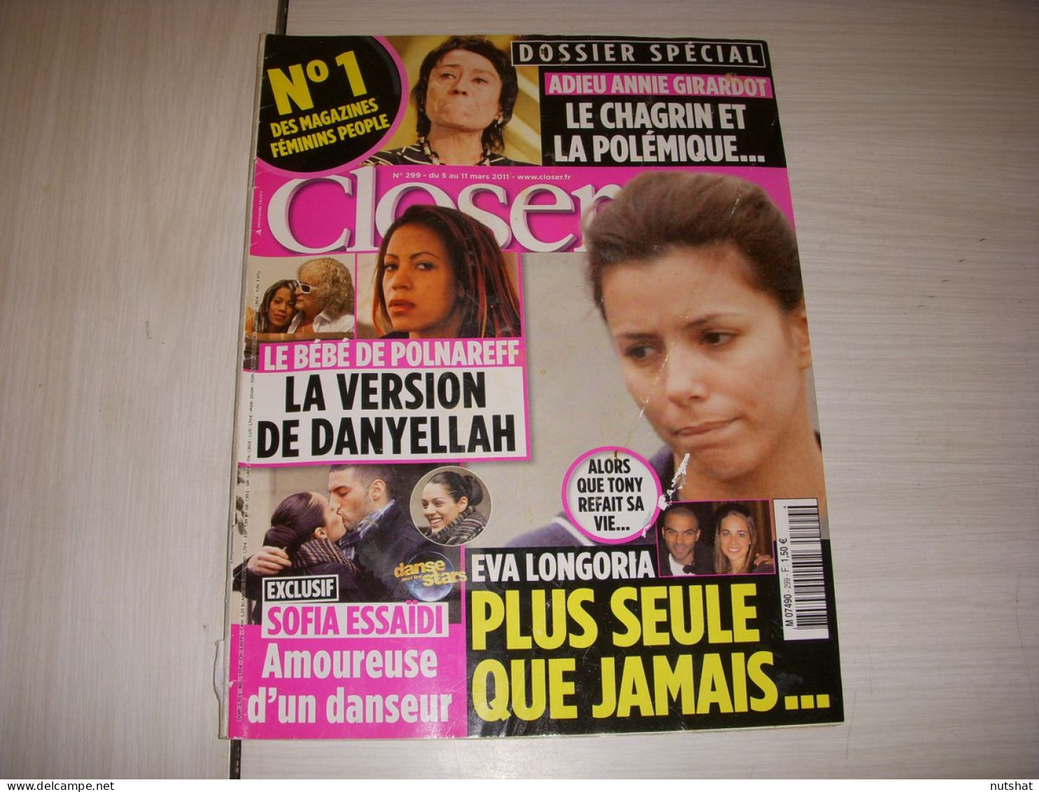 CLOSER 299 05.03.2011 Michel POLNAREFF Annie GIRARDOT Eva LONGORIA MADONNA - People