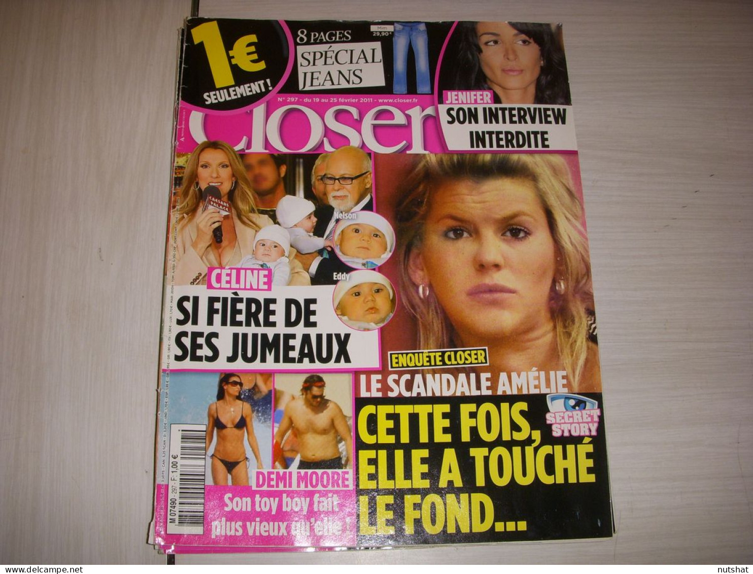 CLOSER 297 19.02.2011 Celine DION JENIFER Audrey LAMY Marion COTILLARD MADONNA - People