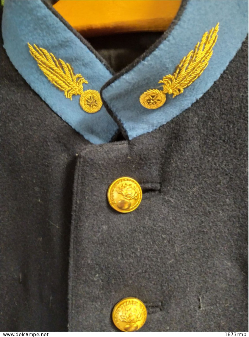 UNIFORME ATTRIBUE, VAREUSE ET PANTALON ECOLE SPECIALE MILITAIRE DE  SAINT CYR, OFFICIER SUPERIEUR, 1976 - Uniforms